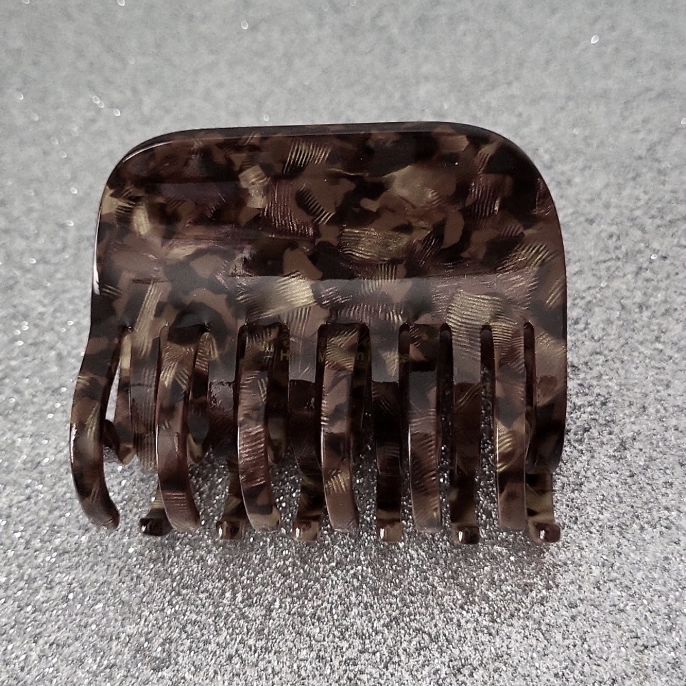 France Luxe Large Double Tooth Jaw, Pavlova Brown